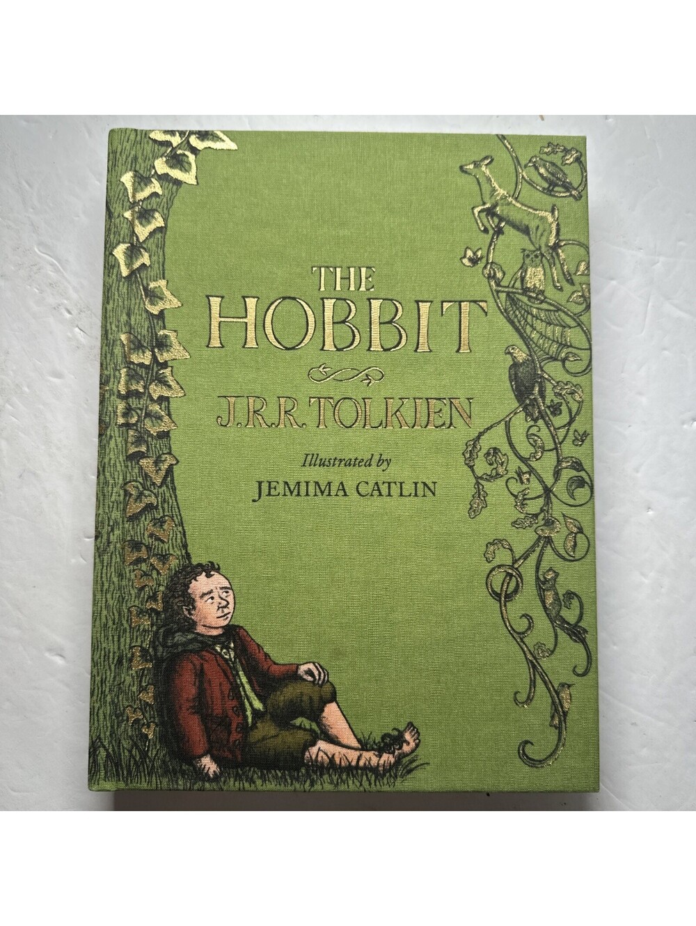 The Hobbit JRR Tolkien Jemima Catlin Illustrated Hardcover 2013 HarperCollins